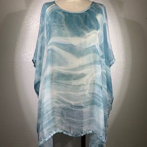 Biya by Johnny Was Orinoco Heavens Silk Tunic NWT